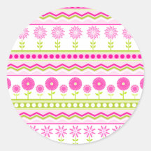 Pink Flower garden Sticker