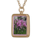 Pink Flower Rock Garden Necklace