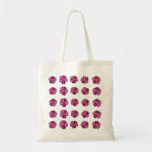 Pink flowers bag