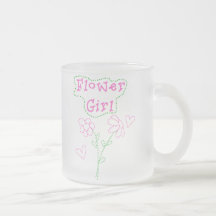 Pink Flowers Flower Girl Coffee Mug