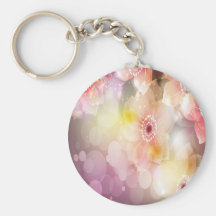 Pink Flowers Keychain