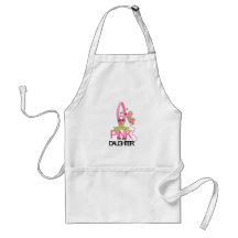 Pink For My Daughter Aprons