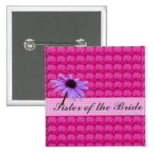 pink gem stones and daisy flower