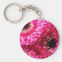 Pink Gerberas Key Chain