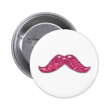 Pink glitter shiny  moustache
