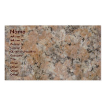 Pink Granite Business Card
