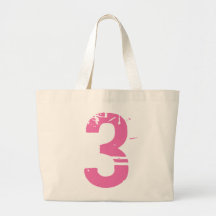 PINK GRUNGE NUMBER 3 BAGS