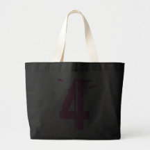 PINK GRUNGE NUMBER 4 TOTE BAG