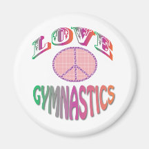 Pink Gymnastics Gifts Refrigerator Magnet
