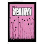 Pink Happy Birthday Card