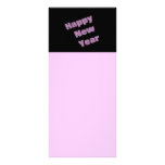 pink Happy New Year rack cards