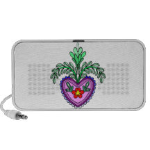 Pink Heart and Flower Fun Speaker