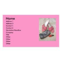 Pink Heels & Purse Business Cards