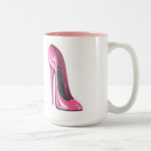 Pink High Heel Shoe Mug