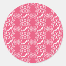 Pink High Heel Stickers