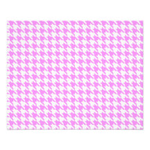 Pink Houndstooth Photo Print