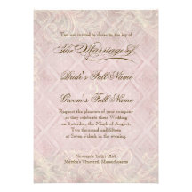 Pink Hydrangea Swirl - Wedding Invitation