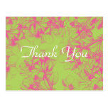 Pink Hydrangea Thank You postcards