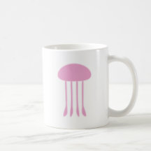 Pink Jellyfish Coffee Mugs