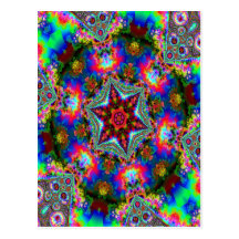 Pink Kaleidiscope Post Card