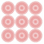 Pink Lace Pattern Design. Photo Cutouts