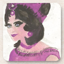 Pink Lady Drink Coasters