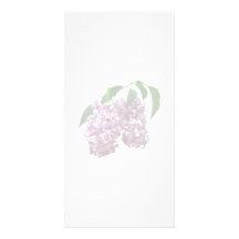 Pink Lilac Duo Personalized Photo Card