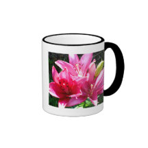 Pink Lilies in Bloom Mug