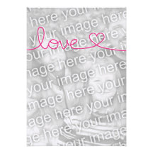 Pink Love Valentine's Day Personalized Announcements