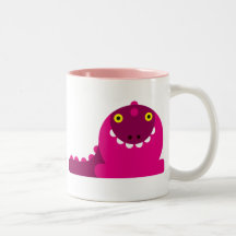 Pink Mad Dragon Mugs