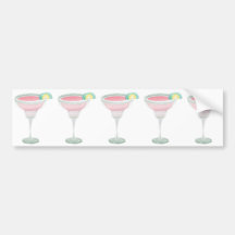 Pink Margarita Bumper Sticker