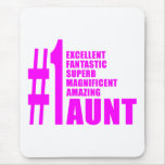 Pink Modern #1 Aunts : Number One Aunt Mousepads