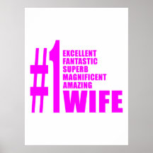 Pink Modern Wives : Number One Wife Posters