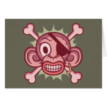 Pink Monkey Pirate Card