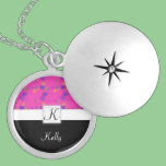 pink monogram flower necklace necklaces