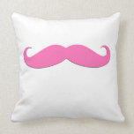 Pink Moustache Black Moustache Humour Newly Weds Pillow