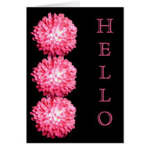 pink mum greeting card