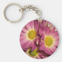 Pink Mums Keychain