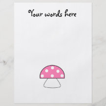 Pink mushrooms flyers