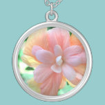 Pink, Orange and Yellow Hibiscus Necklace necklaces