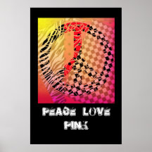 Pink Peace Poster