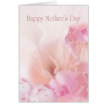 Pink Peonies Mother's Day Card