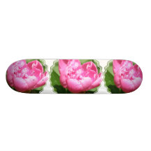 Pink Peony Skateboard