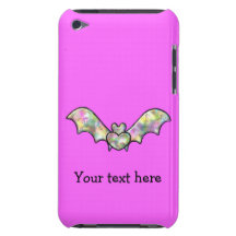 Pink Personalised Bat And Heart iPod Case-Mate Case