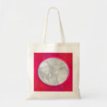 pink photo frame tote bags