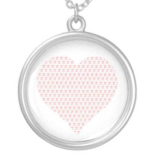 Pink Pi Heart Custom Jewelry