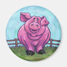 Pink Pig Magnet