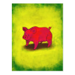 Pink Pig Postcard