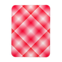 Pink Plaid Background Flexible Magnets