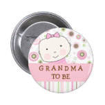 Pink Polka Dot - "Grandma to Be" Pin